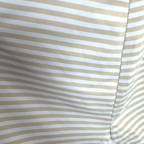 Lulu B Top 1X Striped Lace Up Sleeve Stretch 3/4 Sleeve Nylon Spandex TP-3203 - Picture 7 of 10